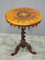 Marquetry Inlaid Walnut Wine Table (6 of 10) Marquetry Inlaid Walnut Wine Table (6 of 10)