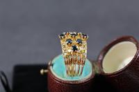 Gold Sapphire and Diamond 5 Band Ring (7 of 7) Gold Sapphire and Diamond 5 Band Ring (7 of 7)