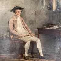 Antique Georgian oil painting portrait of gentleman The Flautist flute player (6 of 10) Antique Georgian oil painting portrait of gentleman The Flautist flute player (6 of 10)