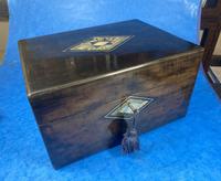 Victorian Ebonised Jewellery Box with Mother of Pearl & Abalone Inlay (15 of 18) Victorian Ebonised Jewellery Box with Mother of Pearl & Abalone Inlay (15 of 18)