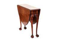 Burr Walnut Drop Leaf Gateleg Table c.1920 (3 of 6) Burr Walnut Drop Leaf Gateleg Table c.1920 (3 of 6)