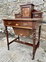 Antique Rosewood Inlaid Writing Desk (11 of 19) Antique Rosewood Inlaid Writing Desk (11 of 19)