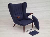 Danish design "Teddy bear" chair, 70s, wool, teak wood, reupholstered (7 of 16) Danish design "Teddy bear" chair, 70s, wool, teak wood, reupholstered (7 of 16)