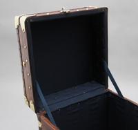 Pair of early 20th century leather bound ex army trunks (10 of 10) Pair of early 20th century leather bound ex army trunks (10 of 10)