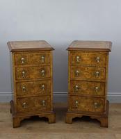 Antique Pair of Burr Walnut Bedside Chests of Drawers (2 of 8) Antique Pair of Burr Walnut Bedside Chests of Drawers (2 of 8)