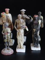 Most Attractive Set of 6 Mid 19th Century Indian Plaster Figures (3 of 3) Most Attractive Set of 6 Mid 19th Century Indian Plaster Figures (3 of 3)