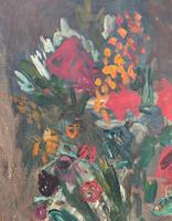 Large Rustic 19th Century French Impressionist Still Life Floral Oil Painting - Minor TLC (9 of 12) Large Rustic 19th Century French Impressionist Still Life Floral Oil Painting - Minor TLC (9 of 12)