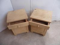 Lovely Pair of Art Deco Pine Bedside Cabinets to wax / paint (6 of 7) Lovely Pair of Art Deco Pine Bedside Cabinets to wax / paint (6 of 7)