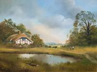 Lovely 'Chocolate Box Quality' Vintage 20thc English Landscape Oil Painting (5 of 15) Lovely 'Chocolate Box Quality' Vintage 20thc English Landscape Oil Painting (5 of 15)