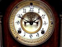 Superb Ansonia Oak Inlaid Mantel Clock Arched Top 8 Day Striking Mantle Clock (11 of 11) Superb Ansonia Oak Inlaid Mantel Clock Arched Top 8 Day Striking Mantle Clock (11 of 11)
