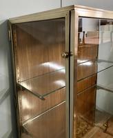Brass Glazed Shop Display Cabinet on Wooden Stand with Drawer (9 of 13) Brass Glazed Shop Display Cabinet on Wooden Stand with Drawer (9 of 13)