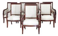 French 7 Piece 19th Century Empire Mahogany Salon Suite (1 of 10)