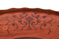Sheraton Revival Oval Satinwood Inlaid Serving Tray c.1880 (4 of 6) Sheraton Revival Oval Satinwood Inlaid Serving Tray c.1880 (4 of 6)