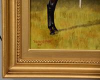 Oil Painting Pair by Walter Vernon "Racehorse Scenes" (10 of 11) Oil Painting Pair by Walter Vernon "Racehorse Scenes" (10 of 11)