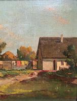 Josef Harencz Farmyard & Horses Landscape Oil Painting (6 of 10) Josef Harencz Farmyard & Horses Landscape Oil Painting (6 of 10)
