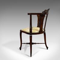 Antique Corner Armchair, French, Beech, Seat, Art Nouveau, Victorian c 1890 (3 of 12) Antique Corner Armchair, French, Beech, Seat, Art Nouveau, Victorian c 1890 (3 of 12)