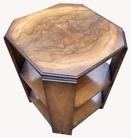 Good Quality Art Deco Burr Walnut Octagonal Side Table (3 of 6) Good Quality Art Deco Burr Walnut Octagonal Side Table (3 of 6)