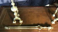 Quality Brass Andirons & Companion Set (13 of 17) Quality Brass Andirons & Companion Set (13 of 17)