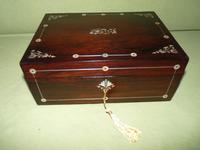 Inlaid Rosewood Jewellery Box + Tray c.1845 (2 of 12) Inlaid Rosewood Jewellery Box + Tray c.1845 (2 of 12)