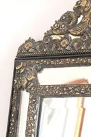 Dutch Repousse Brass Cushion Framed Mirror with Arched Crest (8 of 12) Dutch Repousse Brass Cushion Framed Mirror with Arched Crest (8 of 12)