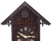 Rare Gallery Cuckoo Mantel Clock – German Black Forest Carved Bracket Clock (8 of 13) Rare Gallery Cuckoo Mantel Clock – German Black Forest Carved Bracket Clock (8 of 13)