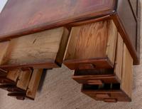Desk Twin Pedestal Mahogany Leather Art Deco (8 of 12) Desk Twin Pedestal Mahogany Leather Art Deco (8 of 12)