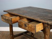 18th Century English Twin Drawer Oak Table (3 of 7) 18th Century English Twin Drawer Oak Table (3 of 7)