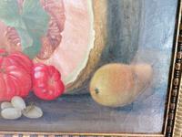 19th Century Still Life with Grapes, Pumpkin, Tomatoes Oil on Canvas (2 of 12) 19th Century Still Life with Grapes, Pumpkin, Tomatoes Oil on Canvas (2 of 12)