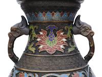 Late 19th Century quality Chinese bronze cloisonne vase (4 of 7) Late 19th Century quality Chinese bronze cloisonne vase (4 of 7)