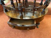 Most Unusual & Very High-quality Rosewood 3-section Canterbury of Oval Shape (6 of 6) Most Unusual & Very High-quality Rosewood 3-section Canterbury of Oval Shape (6 of 6)