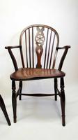 Pair Georgian Oak & Elm Windsor armchairs (5 of 20) Pair Georgian Oak & Elm Windsor armchairs (5 of 20)
