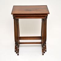 Antique Regency Style Yew Wood Nest of Tables (4 of 8) Antique Regency Style Yew Wood Nest of Tables (4 of 8)