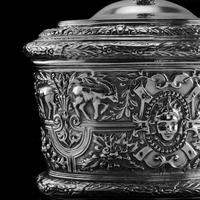 Rare Antique Solid Silver Cellini Tea Caddy Box - Mappin & Webb 1902 (22 of 28) Rare Antique Solid Silver Cellini Tea Caddy Box - Mappin & Webb 1902 (22 of 28)
