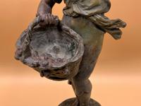 Fab Pair of 19th Century French Bronzed Spelter Statues Figurines Flower & Cherry Sellers (8 of 11) Fab Pair of 19th Century French Bronzed Spelter Statues Figurines Flower & Cherry Sellers (8 of 11)