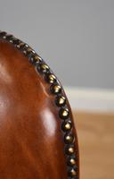 Victorian Hand Dyed Brown Leather Wing Back Armchair (12 of 13) Victorian Hand Dyed Brown Leather Wing Back Armchair (12 of 13)