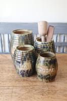 Scottish Pottery Slipware Barrel Storage Jars x4 (27 of 35) Scottish Pottery Slipware Barrel Storage Jars x4 (27 of 35)