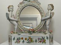 Pair of Small Dresden Victorian Style Porcelain Cherub Table Mirrors (42 of 60) Pair of Small Dresden Victorian Style Porcelain Cherub Table Mirrors (42 of 60)