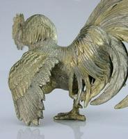 Rare Large Sterling Silver Cockerel Cock Fighting Bird Figure 1966 Antique 132g (6 of 9) Rare Large Sterling Silver Cockerel Cock Fighting Bird Figure 1966 Antique 132g (6 of 9)