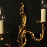 French Pair Of Gilded Bronze Antique Wall Lights (3 of 10) French Pair Of Gilded Bronze Antique Wall Lights (3 of 10)