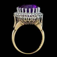 Vintage Amethyst Diamond Cocktail Ring 18ct Gold 12ct Amethyst Circa 1980 (8 of 8) Vintage Amethyst Diamond Cocktail Ring 18ct Gold 12ct Amethyst Circa 1980 (8 of 8)