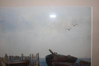 Antique Original Watercolour - Boatyard - Mary Sophia Godlee 1860-1932 (6 of 7) Antique Original Watercolour - Boatyard - Mary Sophia Godlee 1860-1932 (6 of 7)