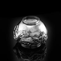 Antique Solid Silver Japanese Condiment Pot / Bowl - Meiji c.1900 (8 of 14) Antique Solid Silver Japanese Condiment Pot / Bowl - Meiji c.1900 (8 of 14)