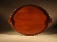 Very Decorative & Useful Original Oval Mahogany Coopered Tray (8 of 9) Very Decorative & Useful Original Oval Mahogany Coopered Tray (8 of 9)