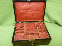 Inlaid Rosewood Jewellery / Work Box - Original Tray c.1840 (10 of 16) Inlaid Rosewood Jewellery / Work Box - Original Tray c.1840 (10 of 16)