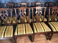 Set of Ten Georgian Style Mahogany Dining Chairs (12 of 13) Set of Ten Georgian Style Mahogany Dining Chairs (12 of 13)