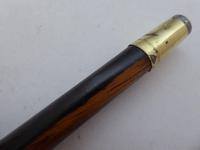 Victorian Brigg Walking Stick Cane 1897 Solid Silver Collar Lignum Vitae Shaft (4 of 8) Victorian Brigg Walking Stick Cane 1897 Solid Silver Collar Lignum Vitae Shaft (4 of 8)