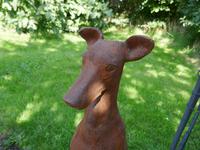 Pair of Large Outdoor Weathered Cast Iron Greyhound Dogs (7 of 9) Pair of Large Outdoor Weathered Cast Iron Greyhound Dogs (7 of 9)