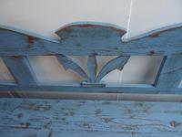 Lovely 3/4 Seater Antique Pine Painted Sky Blue Box Settle / Bench (7 of 9) Lovely 3/4 Seater Antique Pine Painted Sky Blue Box Settle / Bench (7 of 9)