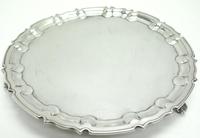 English Antique Solid Silver Tray, Super Design Fresh & Clean c.1914 (5 of 7) English Antique Solid Silver Tray, Super Design Fresh & Clean c.1914 (5 of 7)