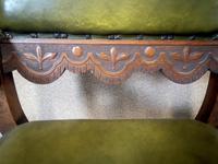 Late Victorian Carved Oak & Leather Armchair (2 of 14) Late Victorian Carved Oak & Leather Armchair (2 of 14)